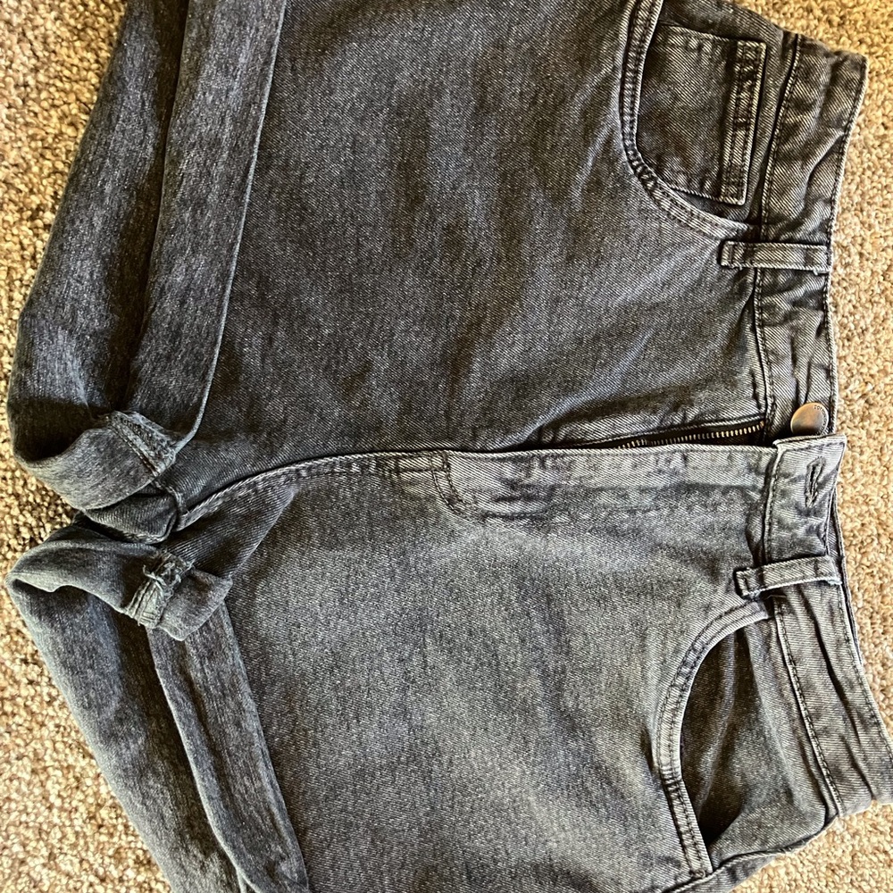 Cotton On Charcoal Cuffed Denim Shorts